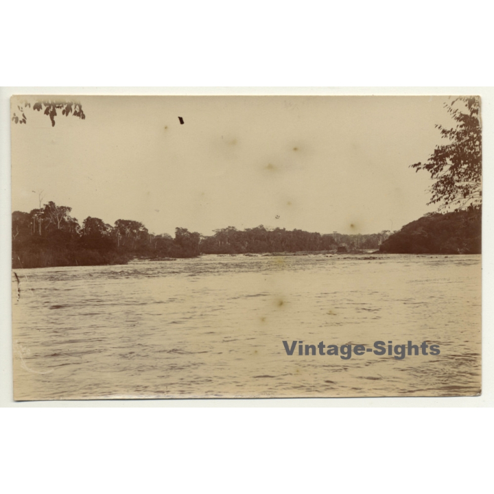 Congo Belge: Le Chutes Del Itun à Penge / Waterfall (Vintage Photo ~1910s)