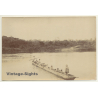Congo-Belge: Passage De L'Ituri En Pirogue / Dugout (Vintage Photo ~1910s)