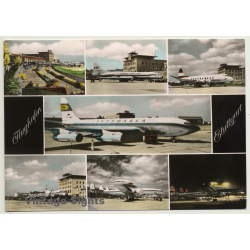 Germany: Flughafen Stuttgart - Lufthansa / Airport (Vintage RPPC ~1960s)