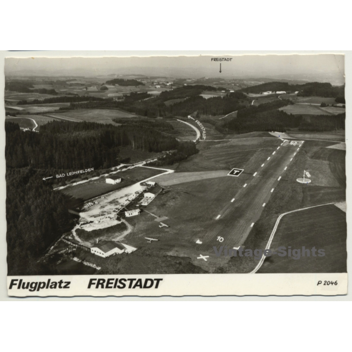 Austria: Flugplatz Freistadt / Aerial Photo (Vintage RPPC 1968)