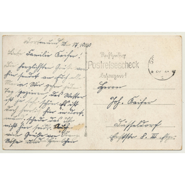 Dortmund / Germany: Flughafen Hotel / Airport (Vintage Postcard 1930)