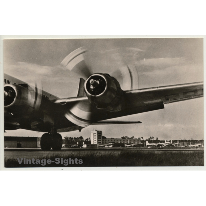 Germany: Flughafen Frankfurt/Main / Airport (Vintage RPPC 1955 )