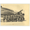 Congo Belge: Force Publique Delegation In Front Of Sabena OO-SDQ *2 (Vintage Photo ~1950s/1960s)