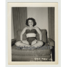 Pinup Gina Marie In Bikini / Necklace (Vintage Irving Klaw Photo 1950s)