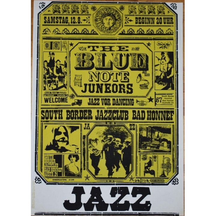 The Blue Note Juneors: Jazz For Dancing - Vintage Concert Screen Print (Korndörffer)