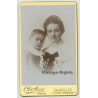 R. De Man - Bruxelles: Portrait Mother & Baby Boy (Vintage Carte De Visite / CDV ~1880s/1890s)