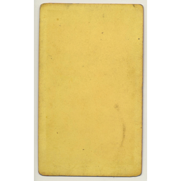 Belgium: Man With Large Sideburns, Hat & Walking Stick (Vintage Carte De Visite / CDV ~1870s/1880s)