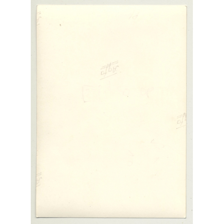 Blonde Nude Woman Puts On Stockings / Stilettos - Gloves  (Vintage Photo ~1940s/1950s)