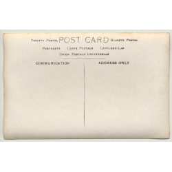 Kanda-Kanda / Conge-Belge: Indigenous Repair Roof Of Hut (Vintage RPPC 1913)