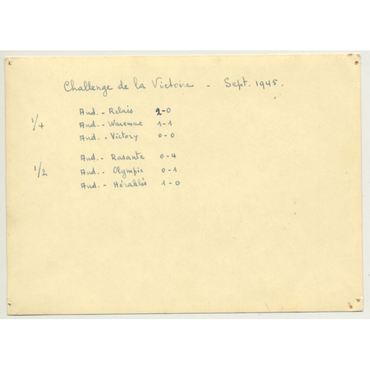 R.S.C.A. / R.S.C. Anderlecht Mixed Hockey Team 1945 (Vintage Photo B/W)