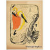 Toulouse-Lautrec: Jane Avril (Vintage Silkscreen Print ~ 1950s)