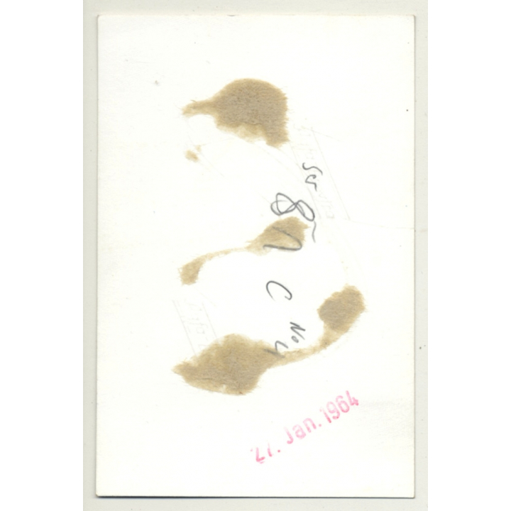 Blonde & Darkhaired Female On Knees / Hand Cuffs - BDSM (Vintage Photo 1964)