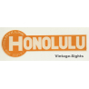 N.Y.K. Shipping Line To Honolulu / USA (Vintage Luggage Label ~1930s/1940s)
