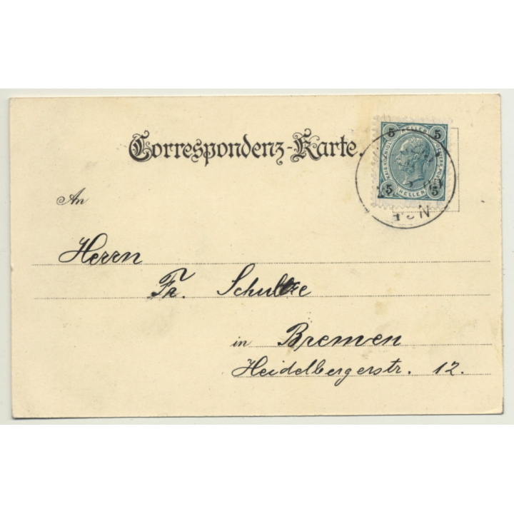 Vienna / Austria: Maria-Theresia Monument (Vintage PC Litho 1900)