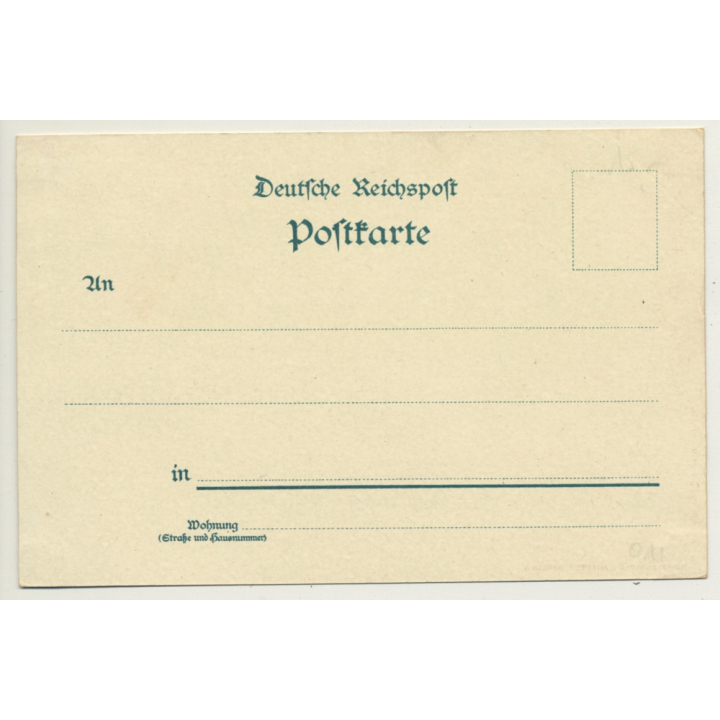 Germany: Gruss Aus Frankfurt a/M (Vintage PC Litho ~1900s)