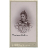 Luzzatto / Dunkerque: Belgian Woman With Victorian Blouse (Vintage Carte De Visite / CDV ~1880s/1890s)