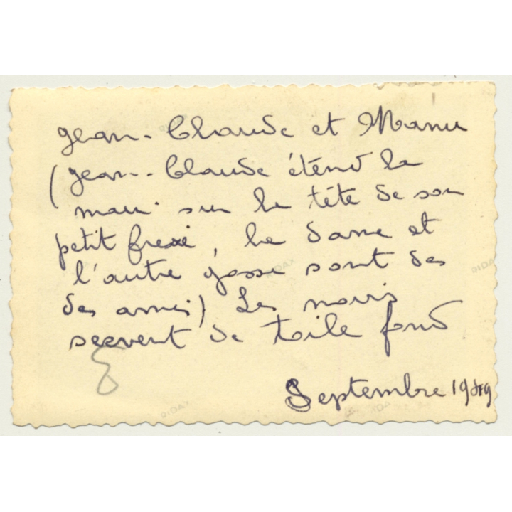 Congo-Belge: Colonial Mom & 3 Kids Surrounded By Native Kids (Vintage Photo 1949)