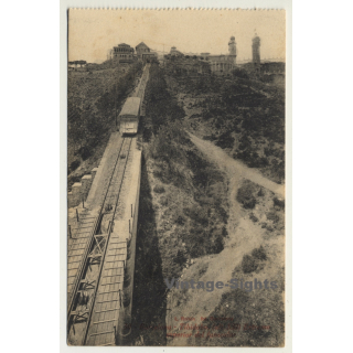Barcelona: Tibidabo - Superior Del Funicular *32 (Vintage Postcard)