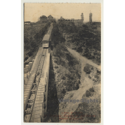 Barcelona: Tibidabo - Superior Del Funicular *32 (Vintage Postcard)