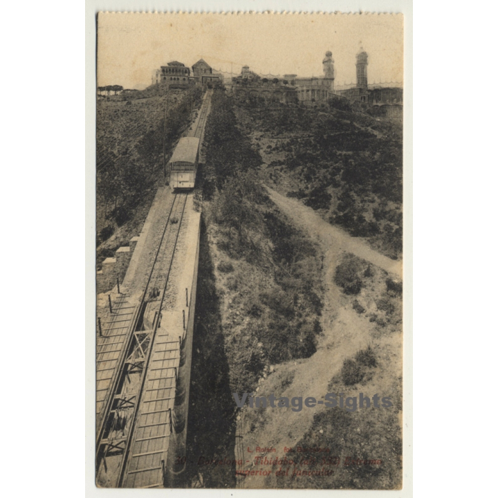 Barcelona: Tibidabo - Superior Del Funicular *32 (Vintage Postcard)