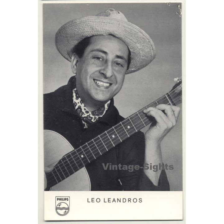 Leo Leandros / Philips - Schlager (Vintage Fan Postcard ~1960s)