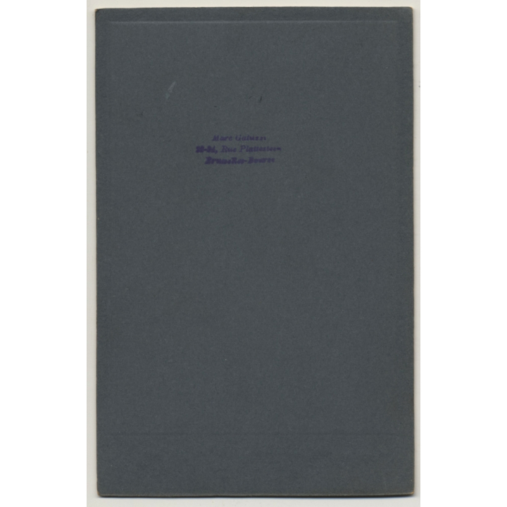 Marc Galuzzi: Young Bridesmaid / Robe & Veil (Vintage Cabinet Card ~1890s/1900s)