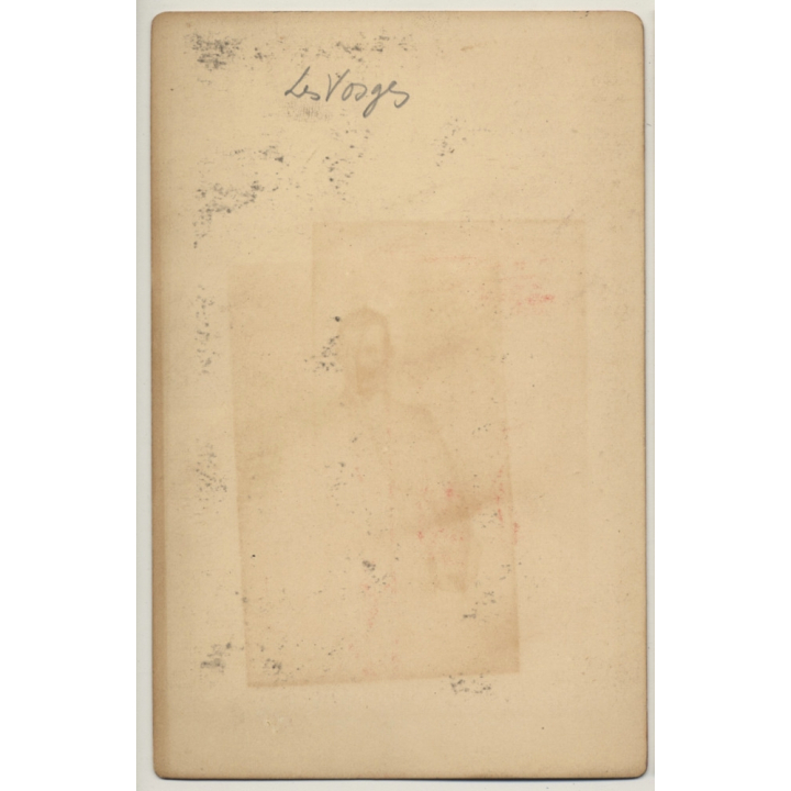 Les Vosges / France: Sawmill In Forest (Vintage Cabinet Card ~1870s/1880s)