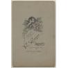 Ch. Rogivue / Lausanne: Portrait Of Female / Victorian Hairstyle (Vintage Cabinet Card ~1900s)