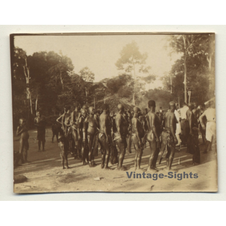 Congo-Belge: Dance Of Indigenous Tribe *4 / Wananda (Vintage Photo ~1920s/1930s)