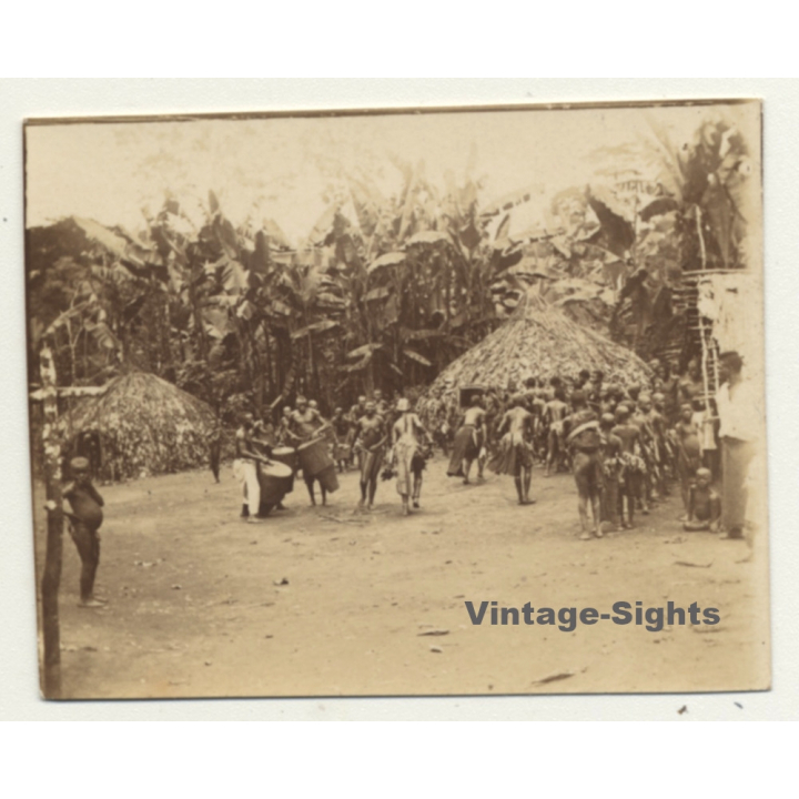 Congo-Belge: Dance Of Indigenous Tribe *9 / Wananda - Kids (Vintage Photo ~1920s/1930s)