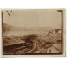 Matadi / Congo-Belge: View Onto Port / Railway Station (Vintage Photo Sepia ~1910s/1920s)