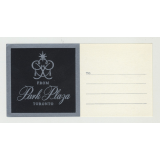 Park Plaza - Toronto / Canada (Vintage Luggage Label)