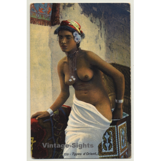 Lehnert & Landrock: Types D'Orient - 729 / Risqué (Vintage Postcard ~1910s/1920s)
