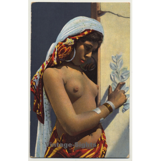 Lehnert & Landrock: Types D'Orient - 725 / Risqué (Vintage Postcard ~1910s/1920s)