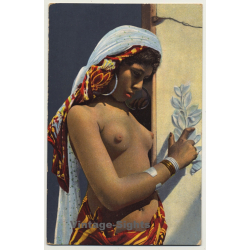 Lehnert & Landrock: Types D'Orient - 725 / Risqué (Vintage Postcard ~1910s/1920s)