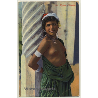 Lehnert & Landrock: Types D'Orient - 721 / Risqué (Vintage Postcard ~1910s/1920s)