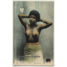 Lehnert & Landrock: Jeune Negresse - 6507 / Risqué (Vintage Postcard ~1910s/1920s)