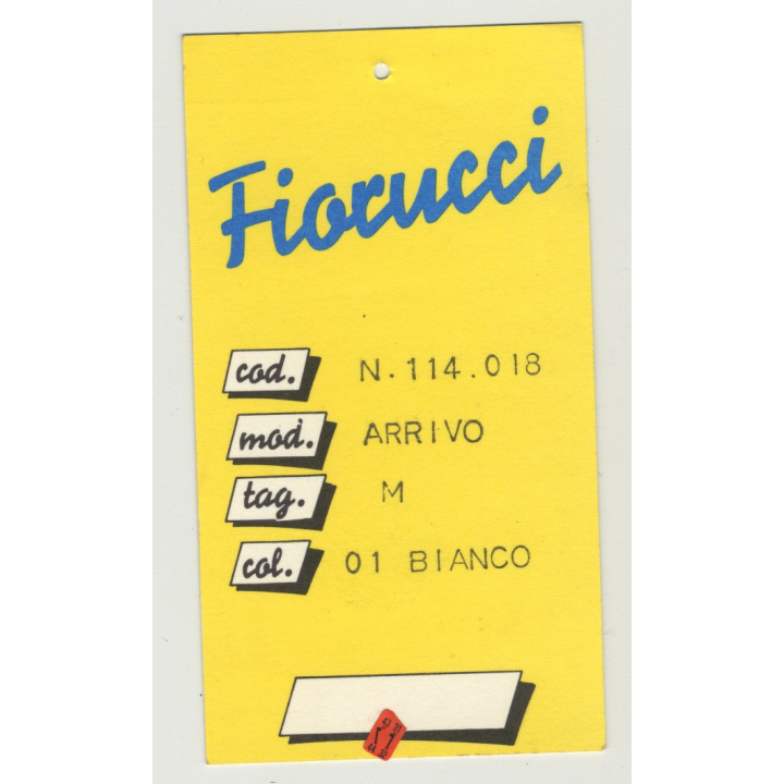 Rare Vintage Fiorucci Pinup Sticker  - White (Italy 1980s)