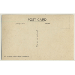 India: A Samp Wallah / Snake Charmers N° 40 (Vintage RPPC ~ 1910s)