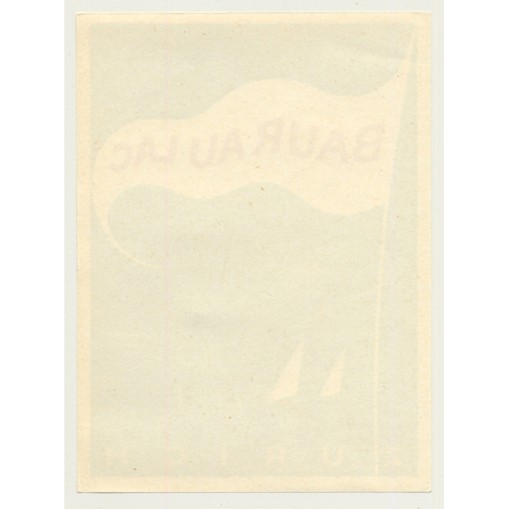 Zürich / Switzerland: Hotel Baur Au Lac (Vintage Luggage Label Large)