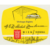 Vienna - Wien / Austria: A.E.Z. Hotel Zentrum (Vintage Luggage Label ~1950s/1960s)