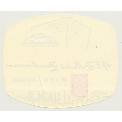 Vienna - Wien / Austria: A.E.Z. Hotel Zentrum (Vintage Luggage Label ~1950s/1960s)