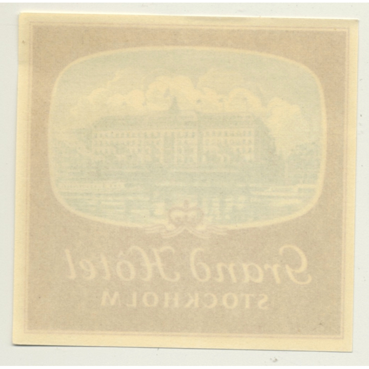 Stockholm / Sweden: Grand Hotel  (Vintage Luggage Label)