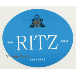 Lisboa / Portugal: Hotel Ritz (Vintage Luggage Label)
