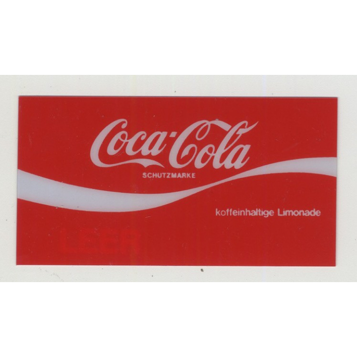 Vintage Coca Cola Vending Machine Decal 4.5 x 8 CM (Germany 1970s/1980s)