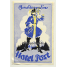Berchtesgarden / Germany: Hotel Post (Vintage Luggage Label)