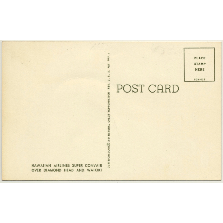 Hawaiian Airlines: Super Convair / Daimond Head - Waikiki (Vintage PC Aviation)