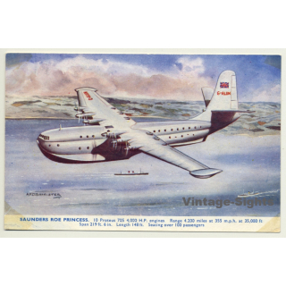 Saunder Roe Princess - Flying Boat (Vintage PC Aviation)