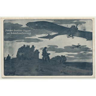 Luftflotten Verein: Abfahr Deutscher Flieger / Geländeaufklärung (Vintage PC Aviation ~1910s)