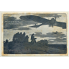 Luftflotten Verein: Abfahrt Deutscher Flieger / Geländeaufklärung (Vintage PC Aviation 1915)